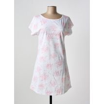 SENSIS - Chemise de nuit blanc en coton - Femme - Taille 38 - Modz