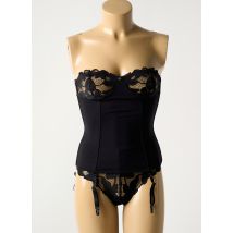 OBSESSIVE - Guêpière/Porte-jarretelle noir en polyamide - Femme - Taille 38 - Modz
