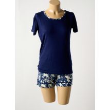DANIEL HECHTER - Pyjashort bleu en viscose - Femme - Taille 36 - Modz