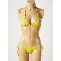 SIYU - Maillot de bain 2 pièces jaune en polyamide - Femme - Taille 40 - Modz