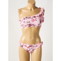 LAURA URBINATI - Maillot de bain 2 pièces rose en polyamide - Femme - Taille 44 - Modz