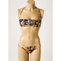 GALLIANO - Maillot de bain 2 pièces marron en polyamide - Femme - Taille 38 - Modz