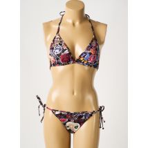 GALLIANO - Maillot de bain 2 pièces noir en polyester - Femme - Taille 42 - Modz