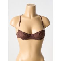 LAURA URBINATI - Soutien-gorge marron en soie - Femme - Taille 36 - Modz