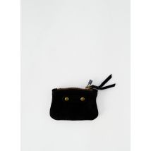 ABACO - Porte-monnaie noir en cuir - Femme - Taille TU - Modz