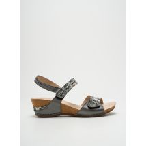 PEDI GREEN - Sandales/Nu pieds gris en cuir - Femme - Taille TU - Modz