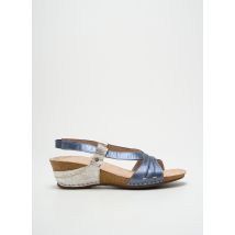 PEDI GREEN - Sandales/Nu pieds bleu en cuir - Femme - Taille 39 - Modz