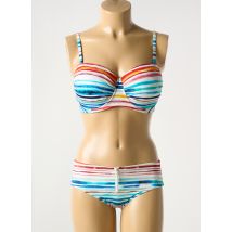 LIDEA - Maillot de bain 2 pièces bleu en polyamide - Femme - Taille TU - Modz