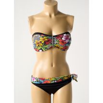 LIVIA - Maillot de bain 2 pièces noir en polyamide - Femme - Taille 44 - Modz