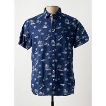 N.Z.A NEW ZEALAND - Chemise manches courtes bleu en lin - Homme - Taille L - Modz