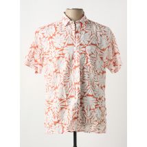 SERGE BLANCO - Chemise manches courtes orange en coton - Homme - Taille L - Modz