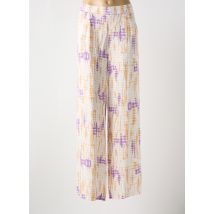 VINTAGE LOVE - Pantalon large beige en viscose - Femme - Taille 38 - Modz