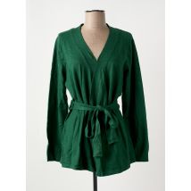 LA FIANCE - Gilet manches longues vert en viscose - Femme - Taille 40 - Modz