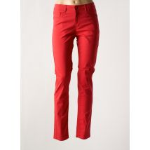 YOULINE - Pantalon slim rouge en coton - Femme - Taille 36 - Modz