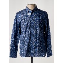 VICOMTEA - Chemise manches longues bleu en coton - Homme - Taille XXL - Modz
