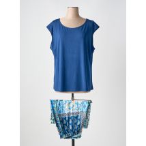 VANIA - Pyjama bleu en modal - Femme - Taille 44 - Modz