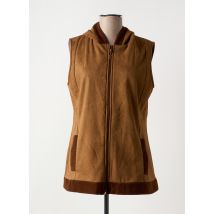 SENORETTA - Gilet sans manche marron en polyester - Femme - Taille 40 - Modz