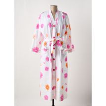 REGENCE - Robe de chambre rose en coton - Femme - Taille 44 - Modz