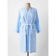 REGENCE - Robe de chambre bleu en coton - Femme - Taille 48 - Modz