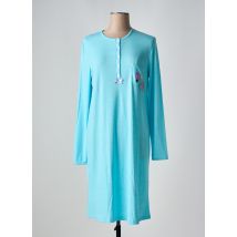 SENORETTA - Chemise de nuit bleu en coton - Femme - Taille 42 - Modz