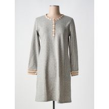 VANIA - Chemise de nuit gris en polyester - Femme - Taille 40 - Modz