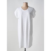 CANAT - Chemise de nuit blanc en coton - Femme - Taille 40 - Modz