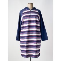 SHEEGO - Robe mi-longue bleu en coton - Femme - Taille 56 - Modz