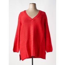 SHEEGO - Pull rouge en acrylique - Femme - Taille 50 - Modz