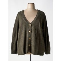 SHEEGO - Gilet manches longues vert en acrylique - Femme - Taille 50 - Modz