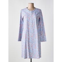 VANIA - Chemise de nuit bleu en coton - Femme - Taille 48 - Modz