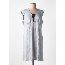 VANIA - Chemise de nuit gris en coton - Femme - Taille 36 - Modz