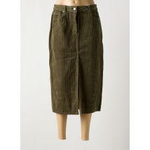 C'EST BEAU LA VIE - Jupe mi-longue vert en coton - Femme - Taille 38 - Modz