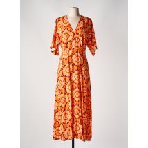 C'EST BEAU LA VIE - Robe longue orange en viscose - Femme - Taille 40 - Modz