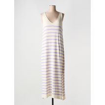 FARFALLA - Robe longue beige en acrylique - Femme - Taille TU - Modz