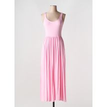 DROLE DE COPINE - Robe longue rose en viscose - Femme - Taille 38 - Modz