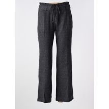 ANNA MONTANA - Pantalon droit gris en coton - Femme - Taille 40 - Modz
