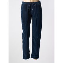 ANNA MONTANA - Pantalon droit bleu en coton - Femme - Taille 40 - Modz