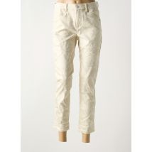 ANNA MONTANA - Pantalon 7/8 beige en coton - Femme - Taille 40 - Modz