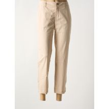 ANNA MONTANA - Pantalon 7/8 beige en coton - Femme - Taille 40 - Modz