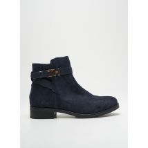 TOMMY HILFIGER - Bottines/Boots bleu en cuir - Femme - Taille 37 - Modz