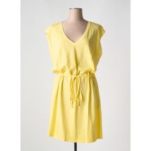 GANT - Robe mi-longue jaune en coton - Femme - Taille 40 - Modz