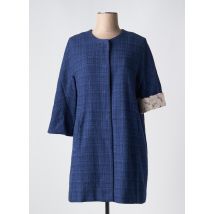 TRENCH & COAT - Manteau long bleu en coton - Femme - Taille 40 - Modz