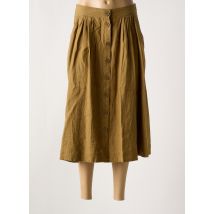 ZYGA - Jupe mi-longue beige en lin - Femme - Taille 40 - Modz