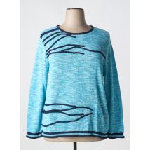 CAPUCCINO - Pull bleu en coton - Femme - Taille 48 - Modz