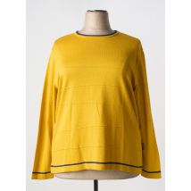 CAPUCCINO - Pull jaune en coton - Femme - Taille 52 - Modz