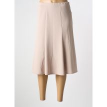 GEVANA - Jupe mi-longue beige en polyester - Femme - Taille 58 - Modz