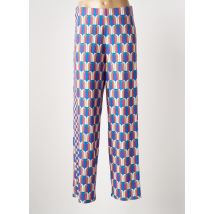 OUI - Pantalon large bleu en polyester - Femme - Taille 40 - Modz