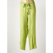 CAPUCCINO - Pantalon droit vert en viscose - Femme - Taille 50 - Modz