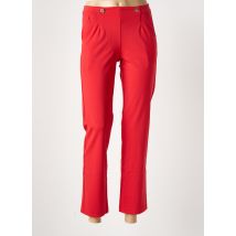 EAST DRIVE - Pantalon 7/8 rouge en coton - Femme - Taille 36 - Modz