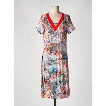 MASSANA - Robe mi-longue orange en viscose - Femme - Taille 50 - Modz